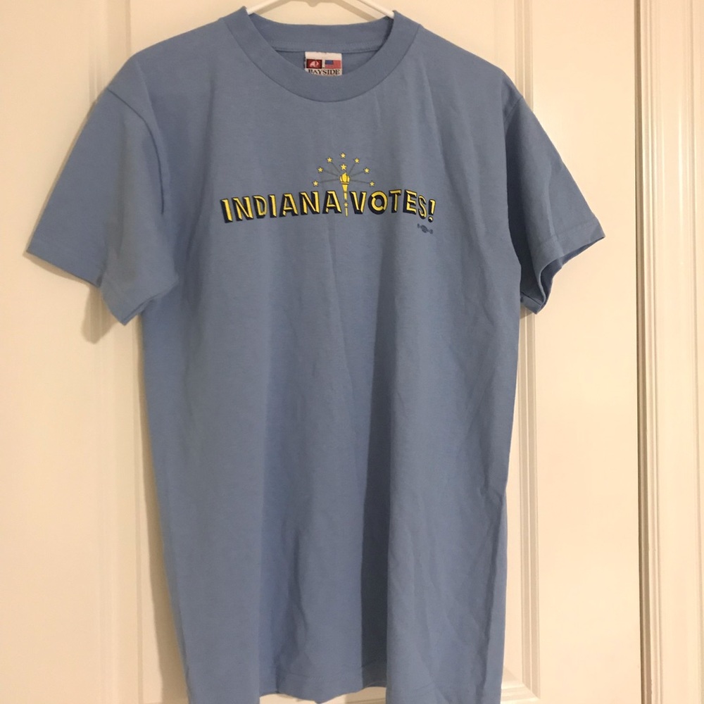 Vintage Bayside Indiana Votes campaign shirt